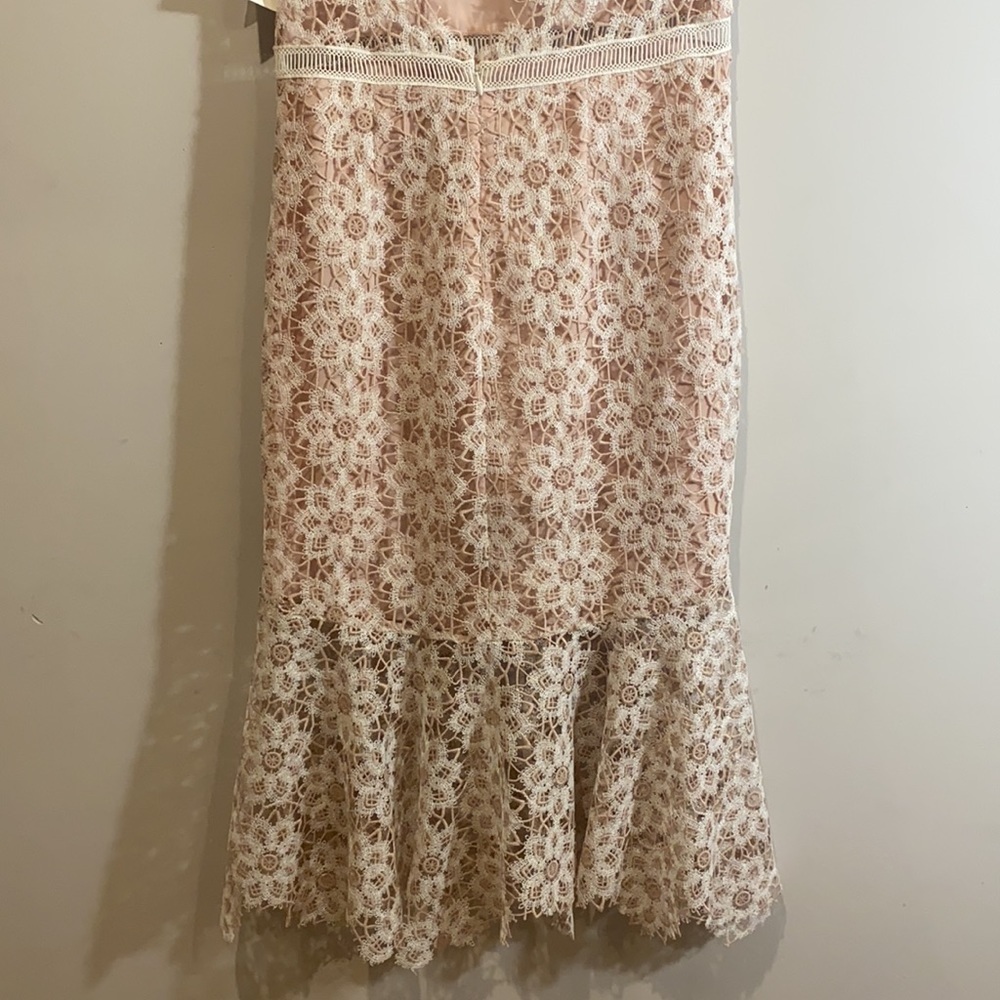 Sailor White Pink Cocktail Midi Lace Summer Dress New With Tags Wedding - Picture 7 of 8